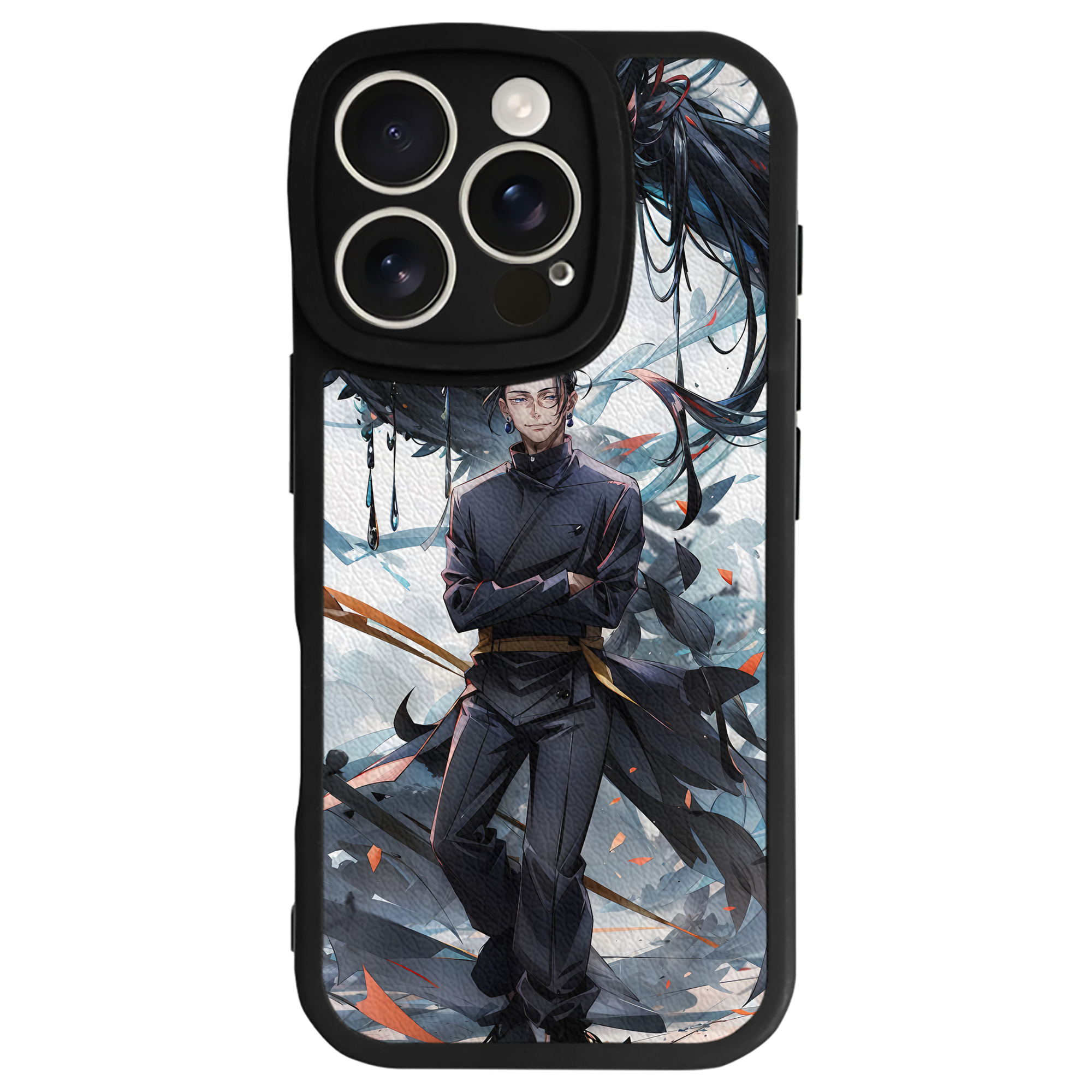 （画像用） 呪術廻戦 Jujutsu Kaisen 【iPhone 16シリーズ対応】シリコンスマホケース（レザー調） 材質：シリコン